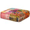 vidaXL 4-Seater Modular Pouffe Patchwork Fabric