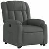 vidaXL Stand up Massage Recliner Chair Dark Grey Fabric