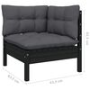 vidaXL 4 Piece Garden Lounge Set with Cushions Solid Pinewood