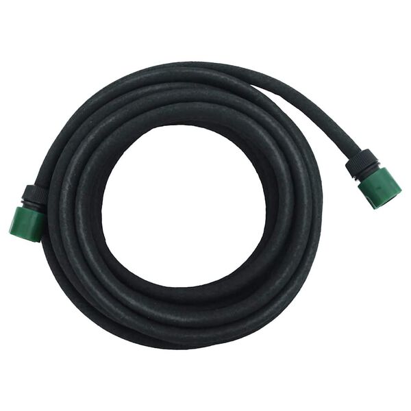 vidaXL Garden Soaker Hose Black 0.6" 10 m Rubber