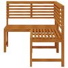 vidaXL Garden Corner Bench 140 cm Solid Acacia Wood