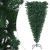 vidaXL Upside-down Artificial Pre-lit Christmas Tree Green 180 cm