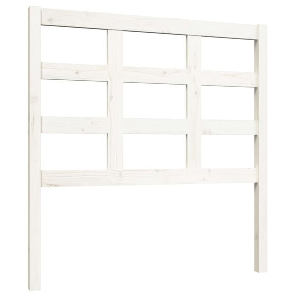 vidaXL Bed Headboard White 95.5x4x100 cm Solid Wood Pine