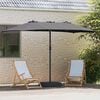 vidaXL Garden Parasol Anthracite 385 x 209 x 244 cm Polyester