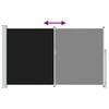 vidaXL Patio Retractable Side Awning 180x300 cm Black