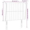 vidaXL Headboard with Ears Dark Grey 83 cm Fabric