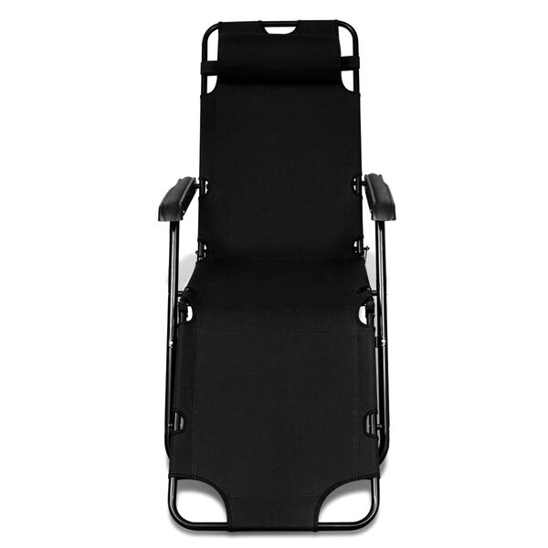 vidaXL Garden Chair Black Fabric