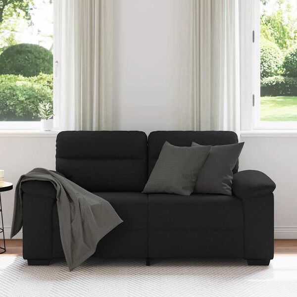 vidaXL 2-Seater Sofa&nbsp;Black 160x81x84 cm Fabric