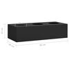 vidaXL Office Flower Box Anthracite 90x40x23 cm Steel
