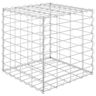 vidaXL Cube Gabion Raised Bed Steel Wire 40x40x40 cm