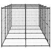 vidaXL Outdoor Dog Kennel Steel 9.68 m&sup2;