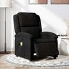 vidaXL Electric Massage Recliner Chair Black Fabric