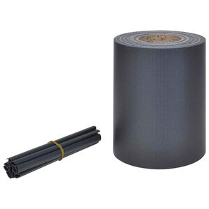 vidaXL Privacy Strip PVC 70x0.19 m Dark Grey
