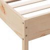 vidaXL Bed Frame without Mattress 150x200 cm King Size Solid Wood Pine