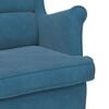 vidaXL Armchair Blue Velvet