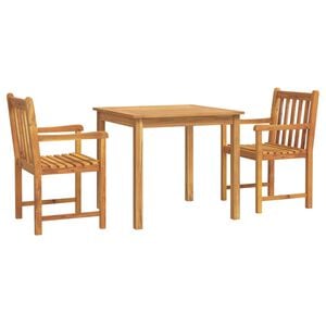 vidaXL 3 Piece Garden Dining Set Solid Wood Acacia