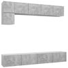 vidaXL TV Cabinet Set | Concrete Grey | Engineered Wood | TV Cabinet Set