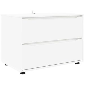 vidaXL Storage Cabinet White 80 x 48 x 57 cm Engineered Wood