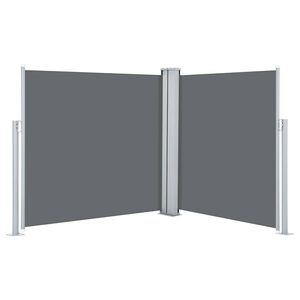 vidaXL Retractable Side Awning Anthracite 100x600 cm