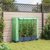 vidaXL Raised Bed with Greenhouse Cover Rattan Look 120x40x123 cm
