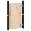vidaXL Outdoor Kitchen Doors Black 50x9x82 cm Solid Wood Pine