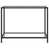 vidaXL Console Table Transparent 100x35x75 cm Tempered Glass