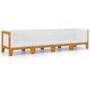 vidaXL 4 Piece Garden Lounge Set with Cushions Solid Acacia Wood