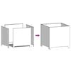 vidaXL Garden Planter 50x50x50 cm Galvanised Steel