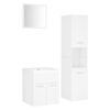 vidaXL Bathroom Furniture Set | White | Engineered wood, Acrylic, Ceramic