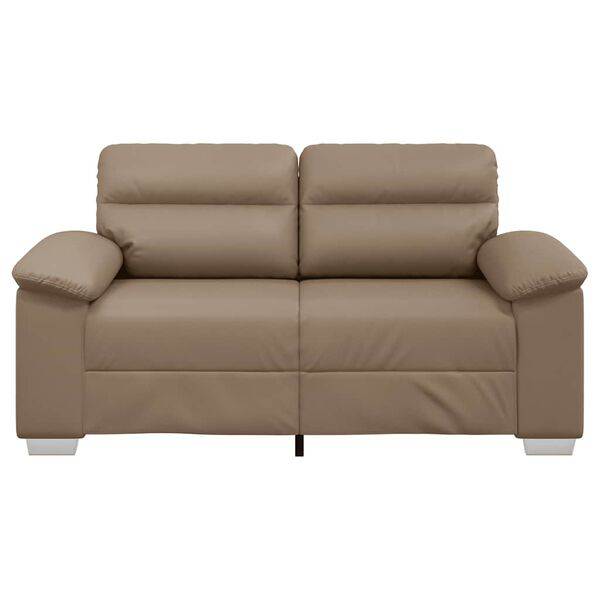 vidaXL 2-Seater Sofa&nbsp;Cappuccino 160x81x84 cm Faux Leather