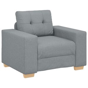 vidaXL Sofa Chair Light Grey 100x78x80 cm Fabric