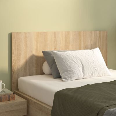 vidaXL Bed Headboard Sonoma Oak 120x1.5x80 cm Engineered Wood