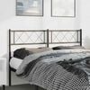 vidaXL Metal Replace Headboard Black 135 cm