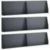 vidaXL Retaining Wall 6 pcs 80 x 12 x 50 cm Steel Anthracite