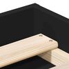 vidaXL Bed Frame without Mattress Black 90x190 cm Single