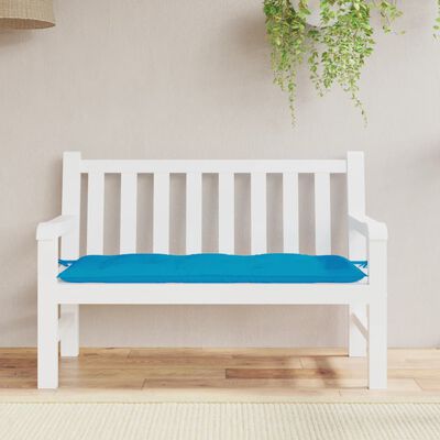 vidaXL Garden Bench Cushion Light Blue 120x50x7 cm Oxford Fabric
