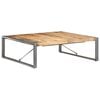 vidaXL Coffee Table | Natural wood and grey | Rough Mango Wood, Steel | Large