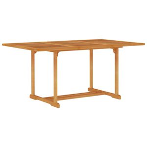 vidaXL Garden Table | Teak | Fine sanded teak hardwood with water-based finish