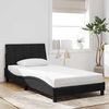 vidaXL Bed Frame without Mattress "Hanko" Black 107x203 cm King Single Velvet