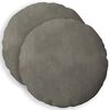 vidaXL Throw Pillow 2 pcs HEERLEN Light Grey Dia. 40 cm Velvet