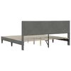 vidaXL Bed Frame with Headboard Dark Grey 180 x 200 cm Velvet