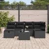 vidaXL Garden Sofa Set with Cushion with Storage Poly Rattan