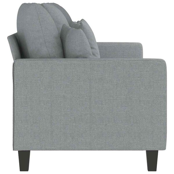 vidaXL 3-Seater Sofa Light Grey 180 cm Fabric