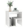 vidaXL Bed Cabinets 2 pcs High Gloss White 40x30x40 cm Engineered Wood