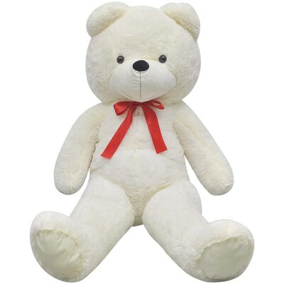 vidaXL Teddy Bear Cuddly Toy Plush White 242 cm