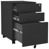 vidaXL Mobile File Cabinet Anthracite 39x45x60 cm Steel