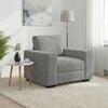 vidaXL Sofa Chair Light Grey 60 cm Velvet