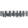 vidaXL 8 Piece Garden Pallet Lounge Set Wood Grey