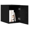 vidaXL Wall-Mounted Cabinet Wall-mounted Black Oak 30 x 42.5 x 39.5 cm