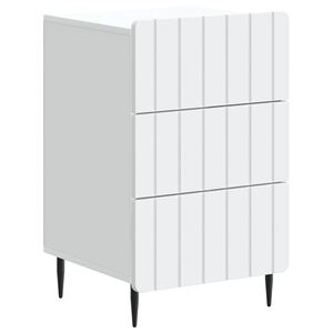vidaXL Bedside Cabinet White 43x 41 x 68 cm Engineered Wood